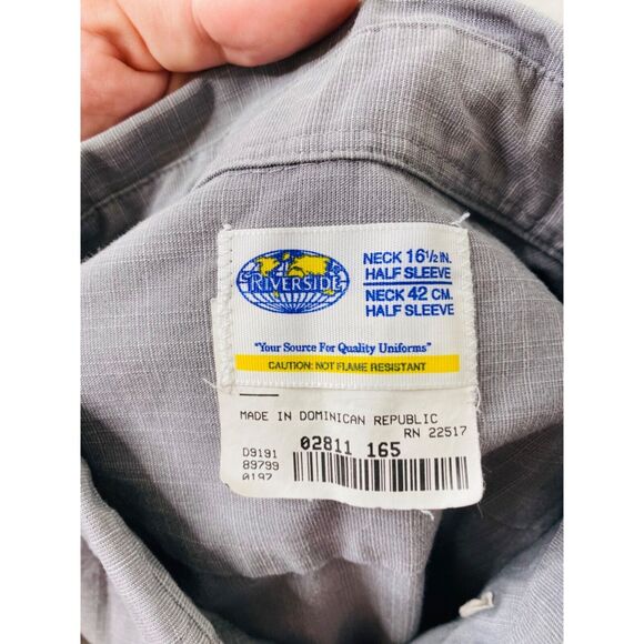 Coors Light Men's Shirt Grey Riverside Dane Button-Down Embroidered Size Medium - Picture 10 of 11